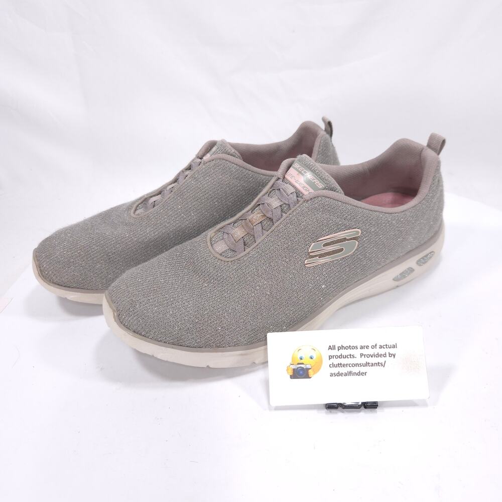 Skechers Empire D Lux Slip On Athletic Running Shoe Womens Size 11 12822 Toupe - Picture 1 of 9